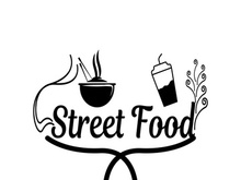 Street Food Chalk Handwriting Typography for Restaurant Street Food Chalk Handwriting Typography for Restaurant