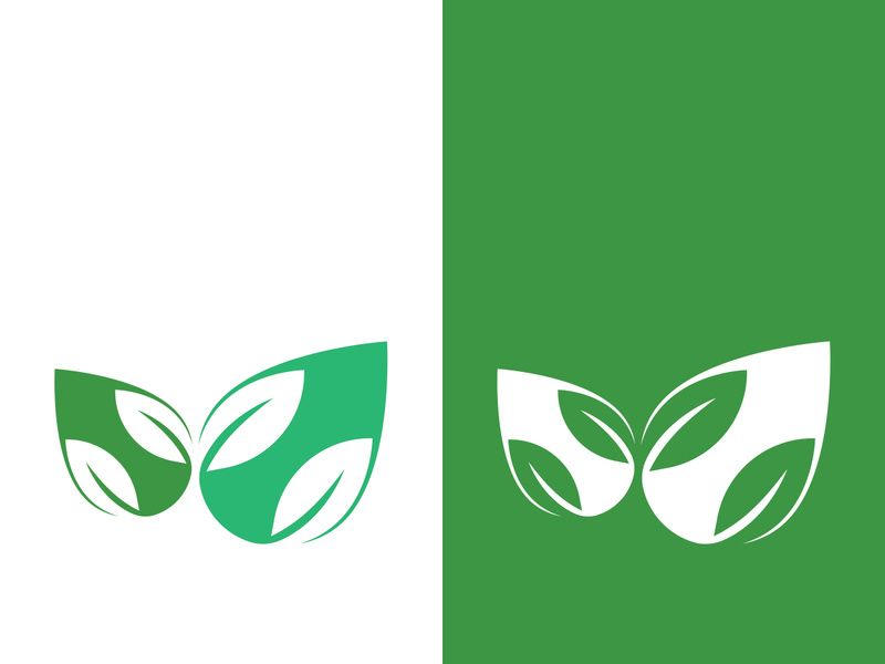 Green tree leaf nature logo images illustration design