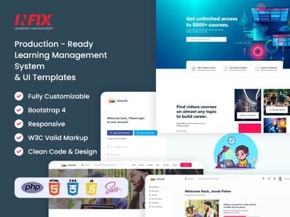 Infix Learning Mangement System (Full App + Database)
