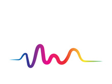 Sound waves vector illustration