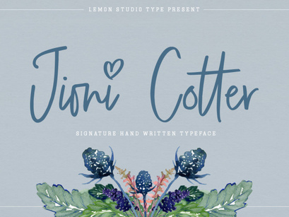 Jioni Cotter | Handwritten Font