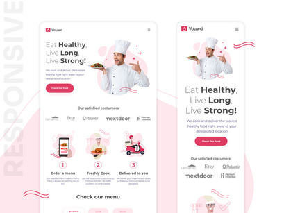 Vouwd - Landing Page for Healthy Food