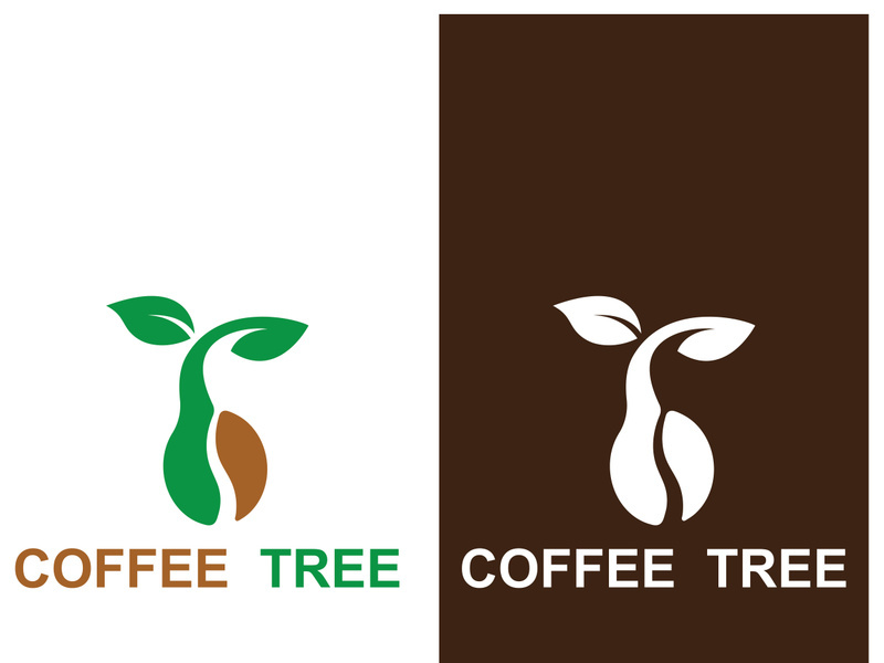 Premium coffee bean logo design.