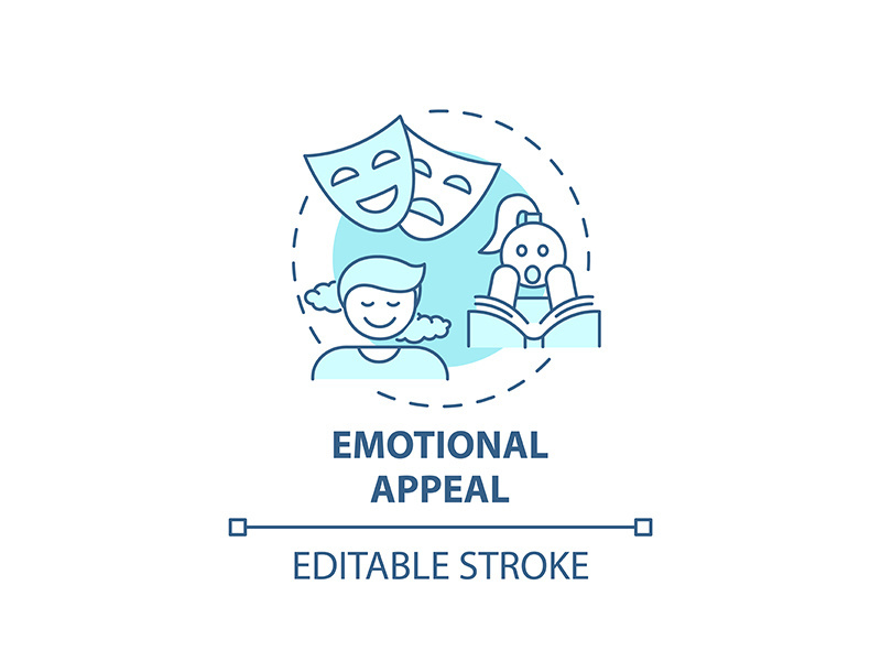 Emotional appeal concept icon