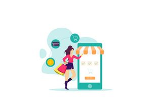 Shopping and Payment online concept