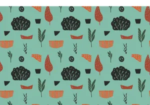 Summer Scandinavian Doodle Pattern