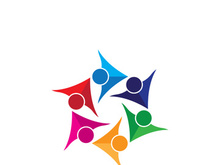 Community logo business template and icon people vector