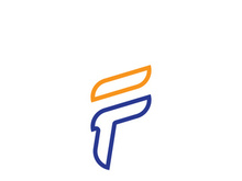 F logo and symbol vector icon app