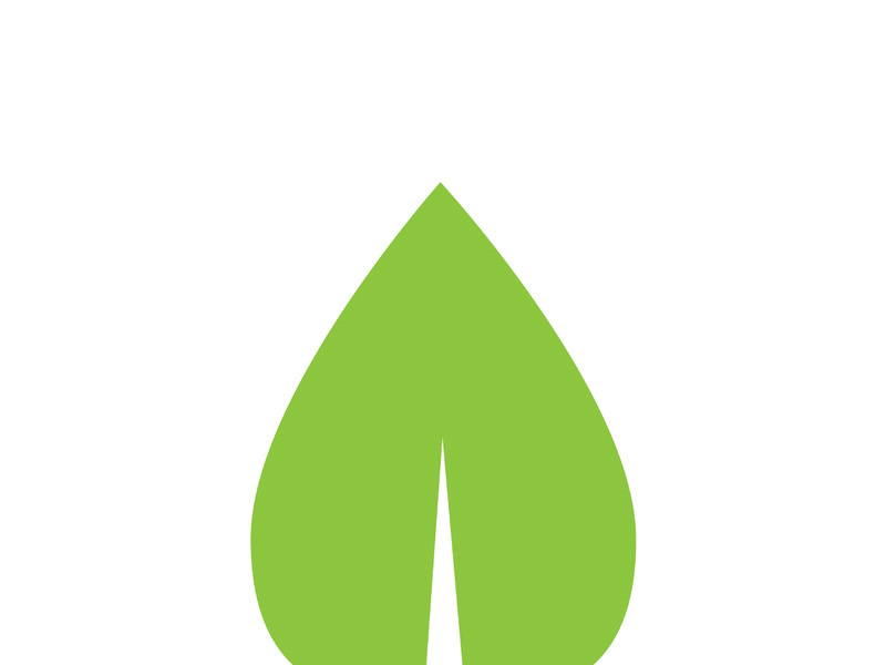 Leaf logo vector icon design template
