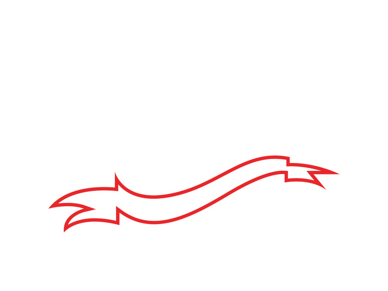 Red ribbon Vector illustration