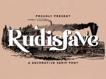 Rudisfave - Decorative Serif Font preview picture