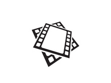 Abstract film icon illustration