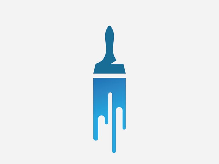 Paint logo business vector icon