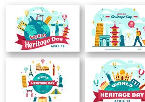12 World Heritage Day Illustration