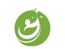 Vegan leaf green eco logo nature