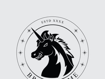 Horse vintage logo preview picture
