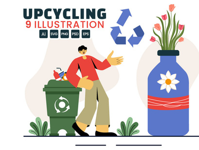 9 Upcycling Process Illustration