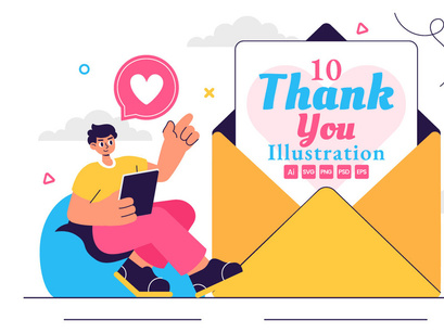 10 Thank You Illustration