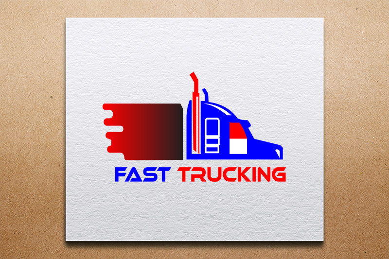 Modern Trucking Company Logo