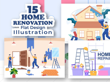 15 Home Renovation or Repair Illustration preview picture