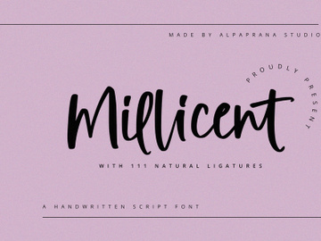 Millicent - Handwritten Script Font preview picture