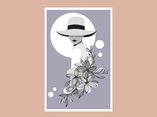 portrait woman, Poster beauty girl