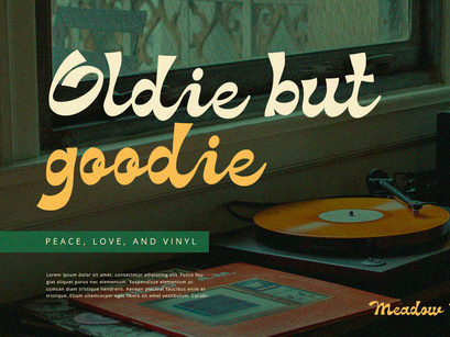 Meadow - Groove Script Font