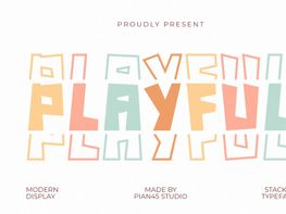 Playful Stacked - Modern Display Font preview picture
