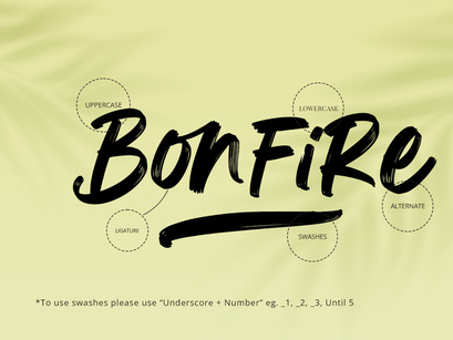 Bonfire - Modern Brush Font