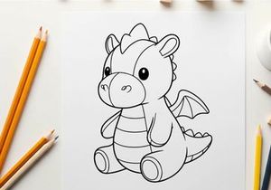 Cute cartoon elephant toy sitting vector illustration