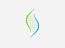 DNA logo vector medical icon