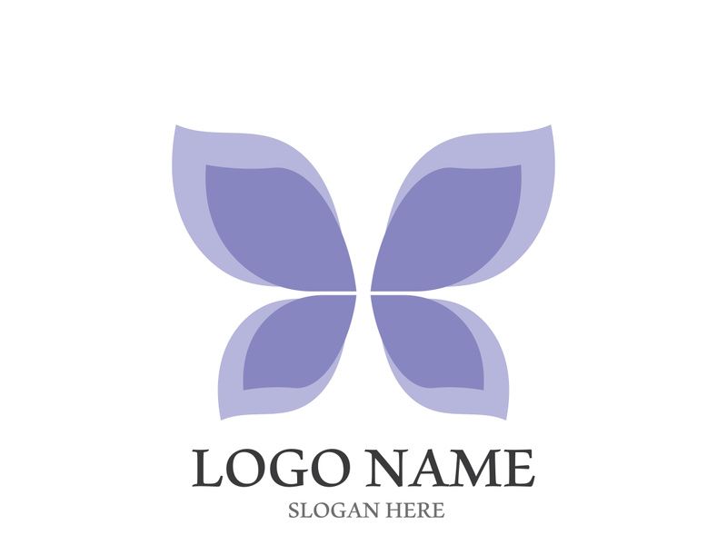 Butterfly logo icon vector design illustration