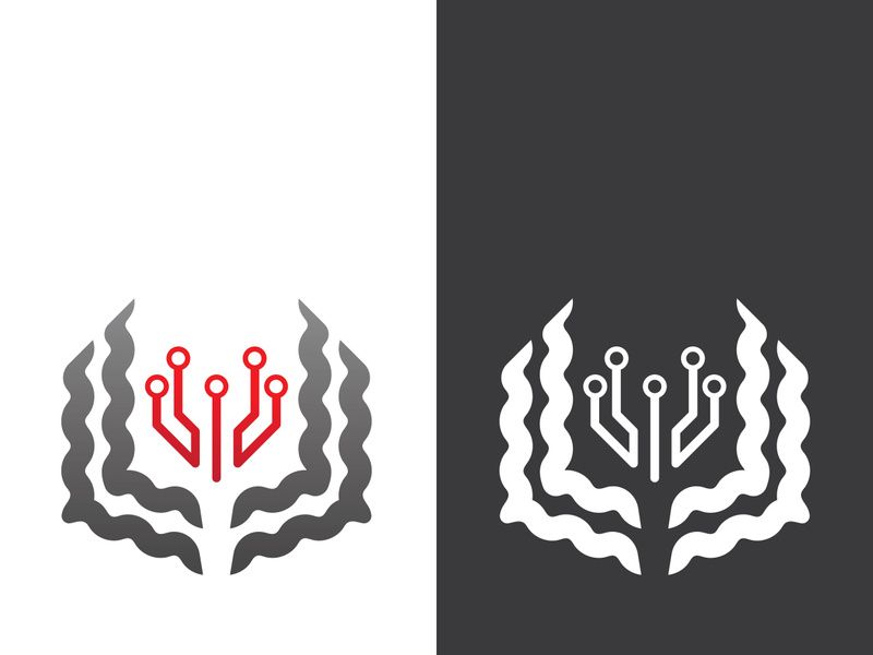Digital book logo technology vector icon design