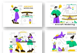 9 Aircraft Modelling and Crafting Illustration