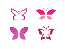 Beauty Butterfly Logo vector template