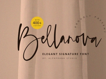 Bellanova - Signature Font preview picture
