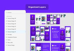 NFT Market Mobile App UI Kits