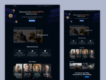 Ethoroa - NFT Website Design Template preview picture