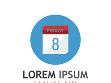 Calendar logo design.