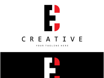 creative letter e logo design, for brand, startup, business, company, identity, application, vector preview picture