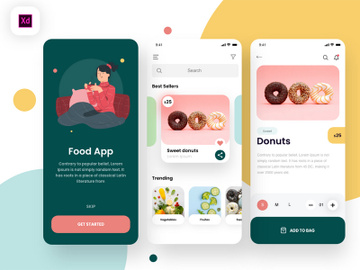 Food Delivery application design preview picture