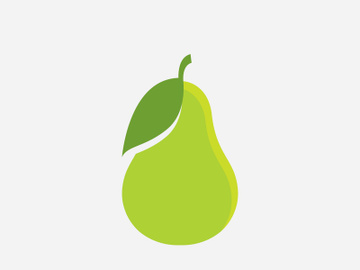 Avocado fruit logo template, healthy food symbols preview picture