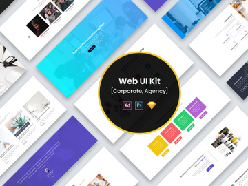 Corporate Agency Web UI Kit preview picture