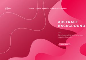 Pink Red Abstract fluid wave
