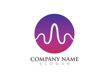 Sound wave equalizer logo vector