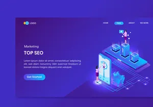 50 Vector Marketing Isometric Concept Landing Page