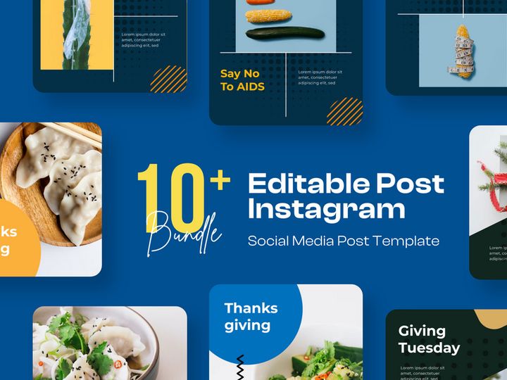 Bundle Social Media Post Design Template