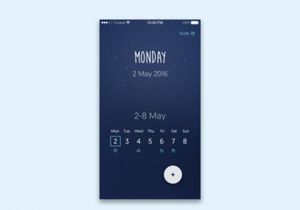 Weekly Calendar App UI