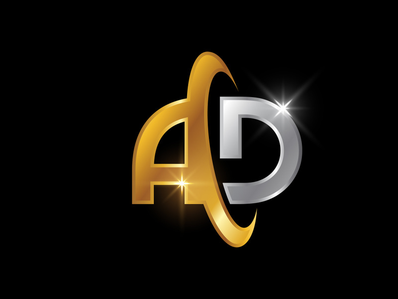 Initial Letter A D Logo Design Vector. Graphic Alphabet Symbol For Corporate Business Identity