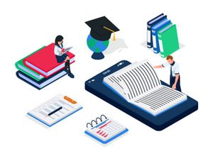 Online education illustration v5
